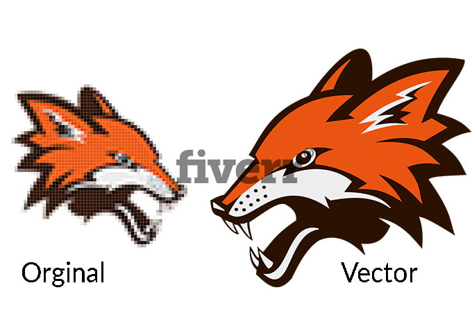 convert your logo to vector between 3h and 24h