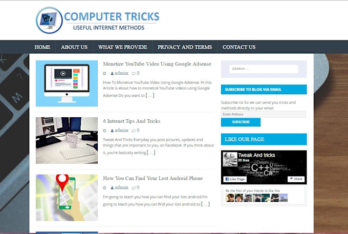 create professional and responsive blog for you