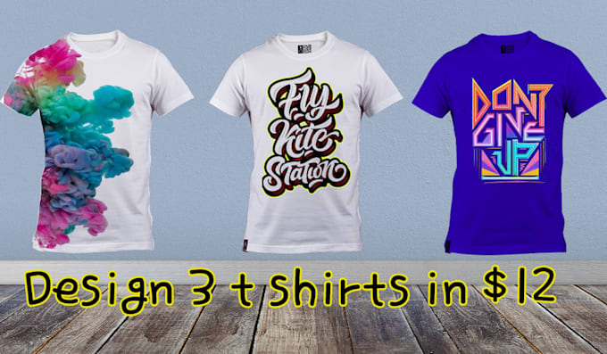 make amazing typography tee shirts designs