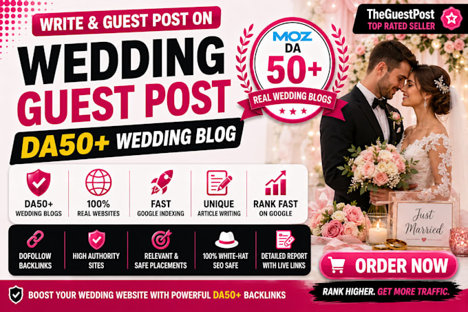 write and guest post on wedding blogs with dofollow SEO backlinks
