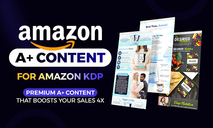 design premium amazon KDP a plus content for kindle book