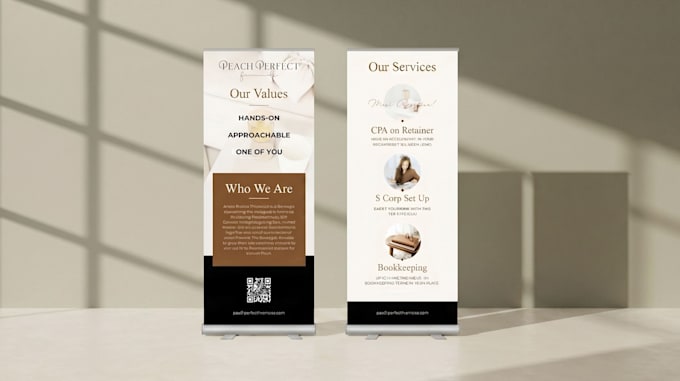create a corporate retractable banner design