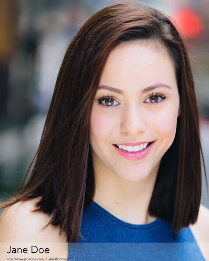 Format your acting headshot for maximum impact by Bryonvaughn Fiverr