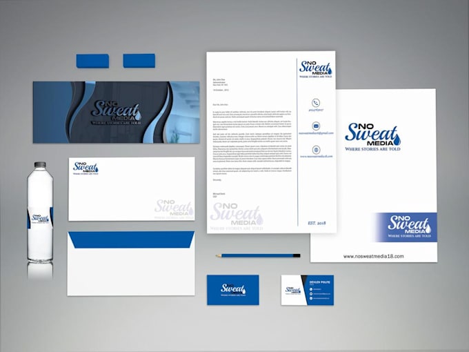 design business card, letterhead and full stationery