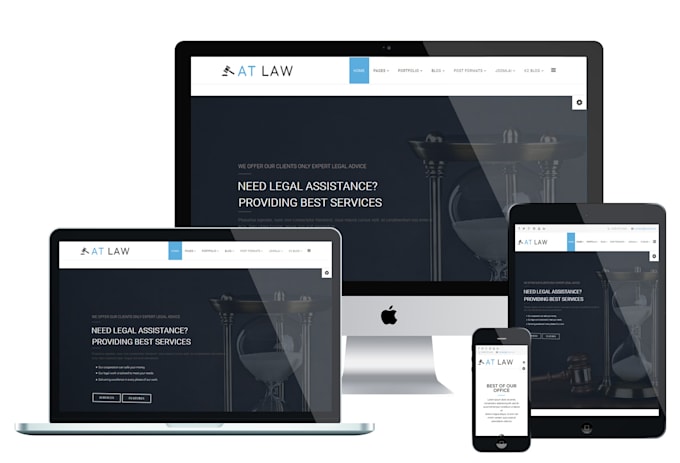 design your law firm website in wordpress