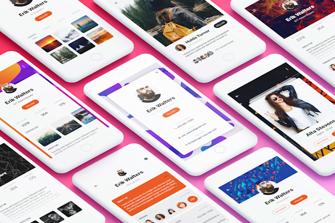 Create mobile app ui design by Hoang8x | Fiverr