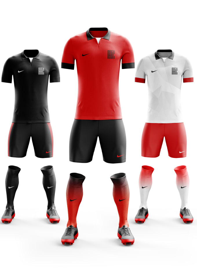 red soccer uniforms