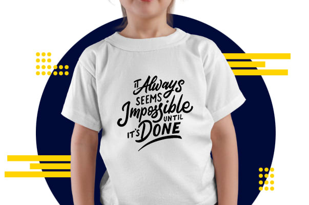 create trendy typography t shirts design