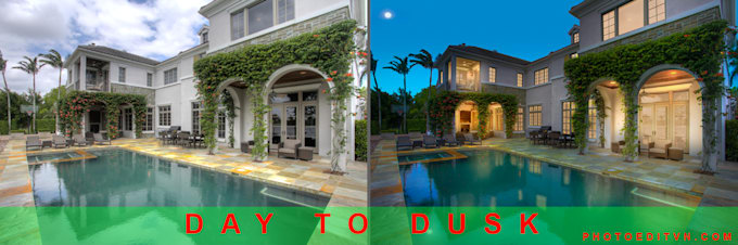day to dusk, twilight, sunset conversion