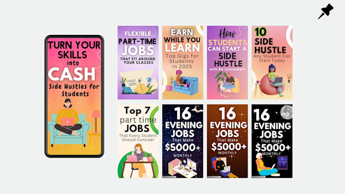 design custom pinterest pin designs for bloggers and shops