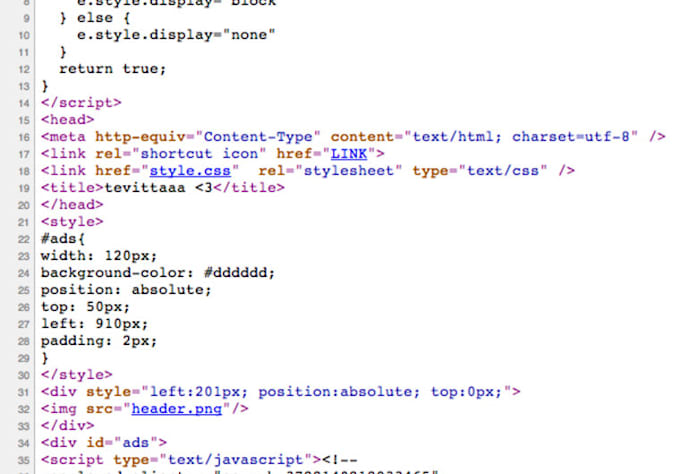 proofread your html and css