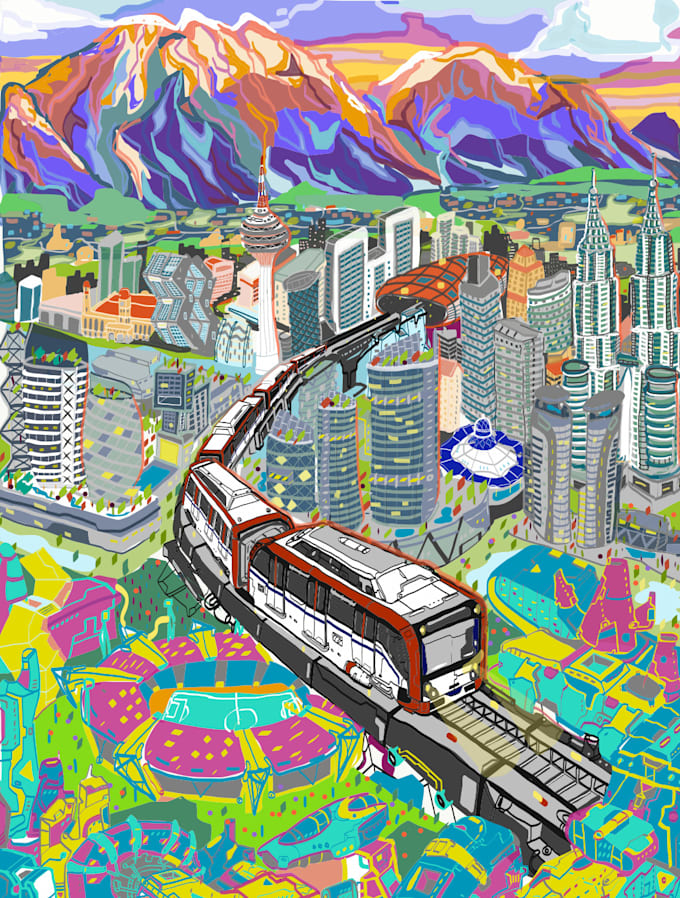 draw your intricate cities and favorite sceneries