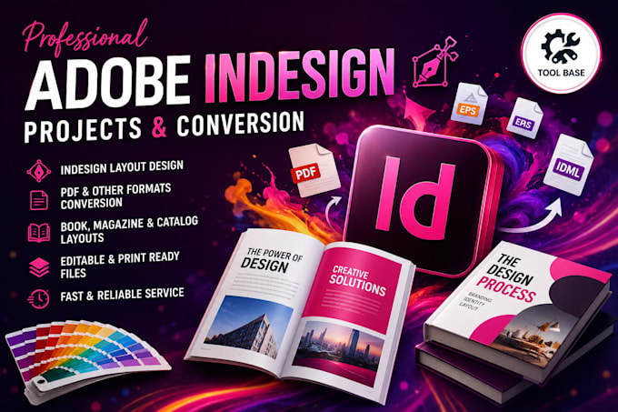adobe indesign projects and conversion service