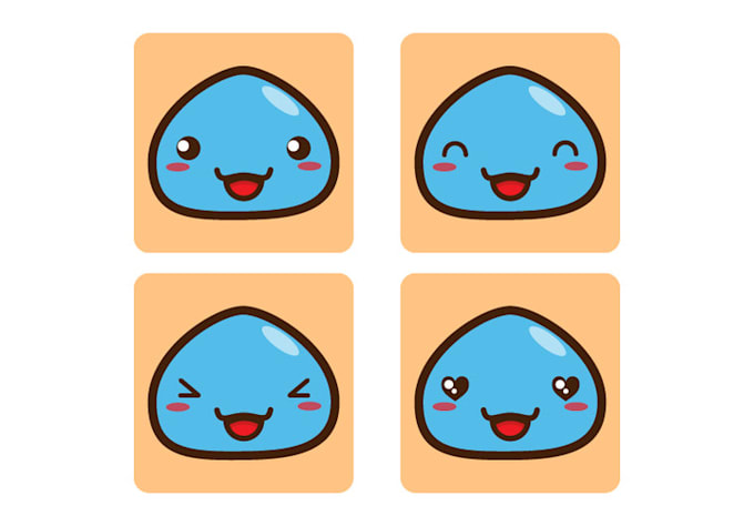 draw any object in kawaii style cartoon