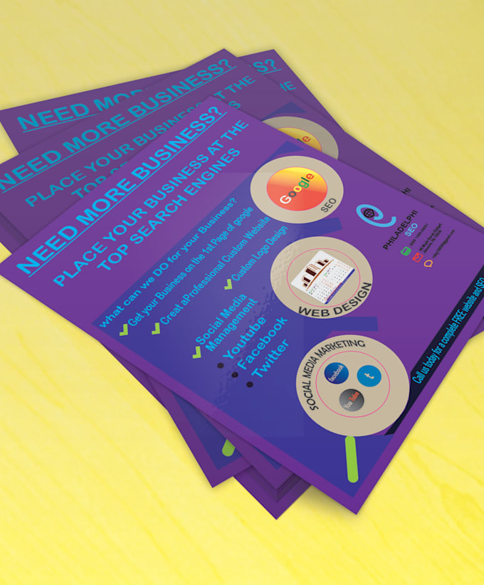 design creative FLYER or Postcard