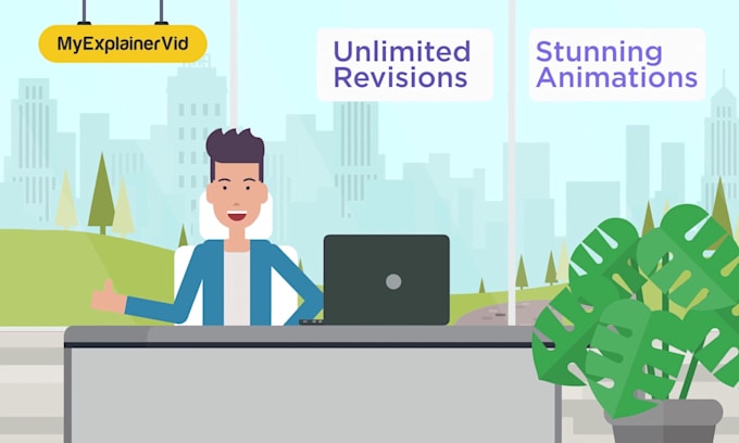 create a 2d animated explainer video