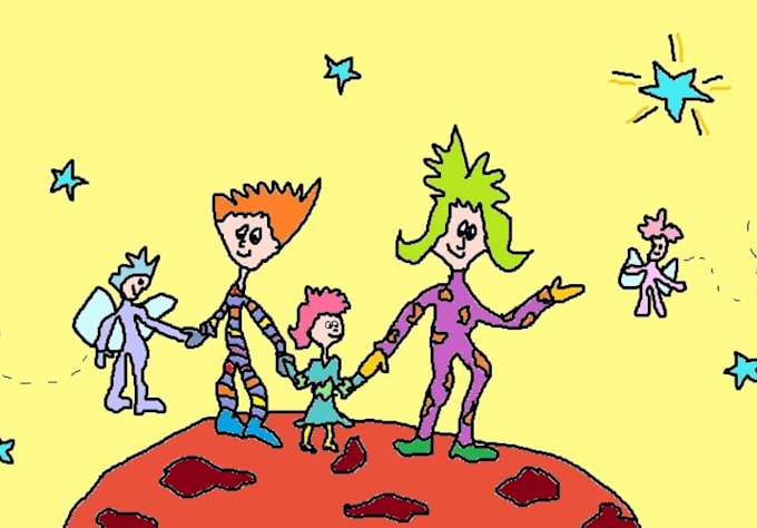Draw You A Cute Alien Family By Creativekim