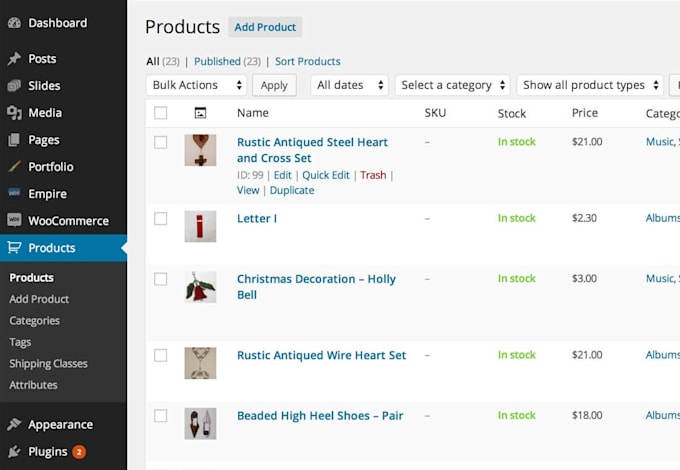 upload products to your e commerce site