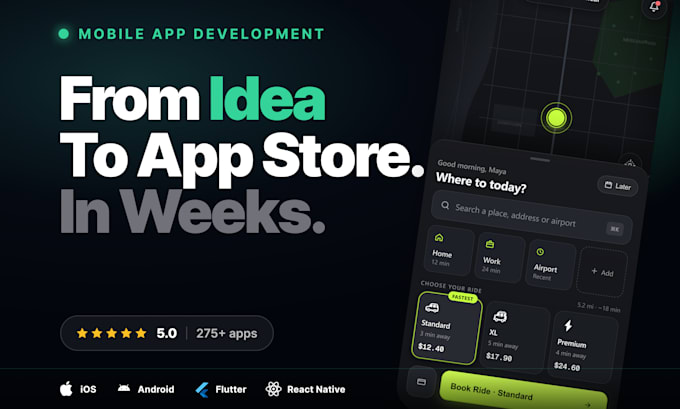 do mobile app development android app ios app development flutter app