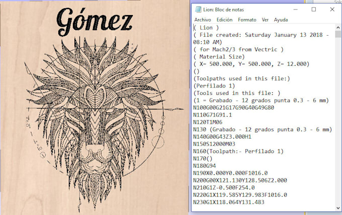 Create g code for your cnc machine by Luisifergo | Fiverr