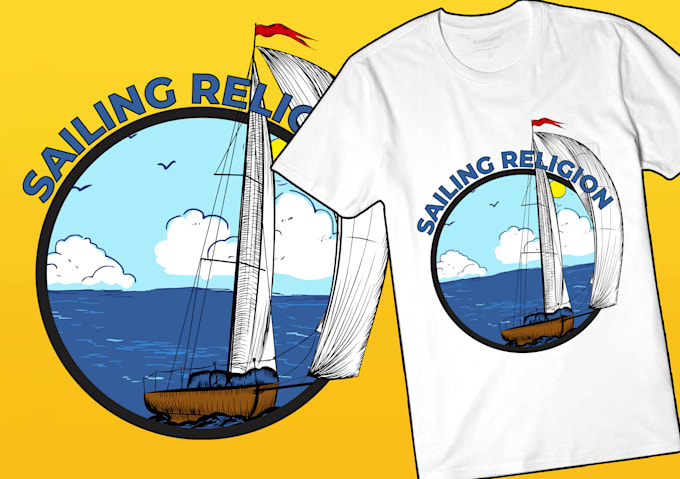 do custom t shirt design and creative t shirt illustration