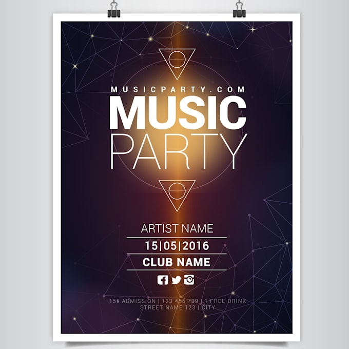 design an attractive flyer or poster for your event