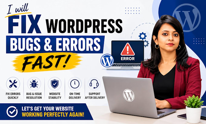 fix wordpress errors, bugs, issues, and website problems