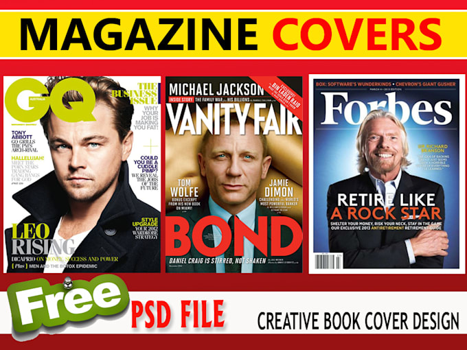 design professional eye catchy magazine cover