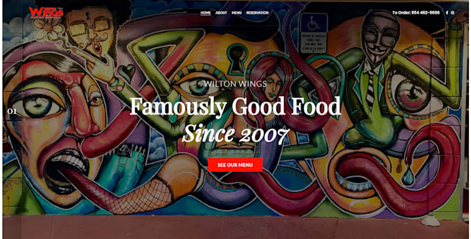 design restaurant website in 7 days
