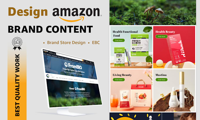 design amazon enhanced brand content, product images listing