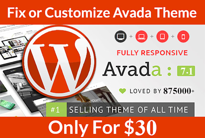 fix or customise wp sites with avada theme