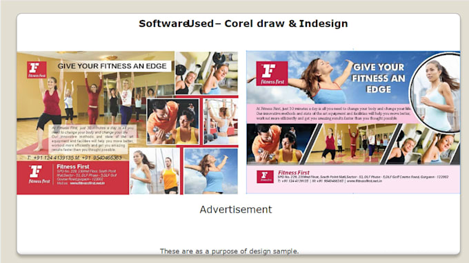 posters and danglers design
