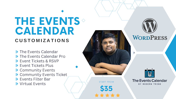 customize the events calendar in wordpress