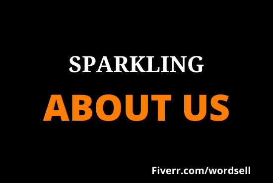 write a sparkling about us page, bio, for your website