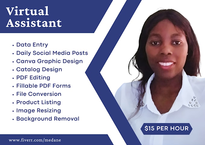 be your virtual assistant for data entry, pdfs, catalogs, and canva designs