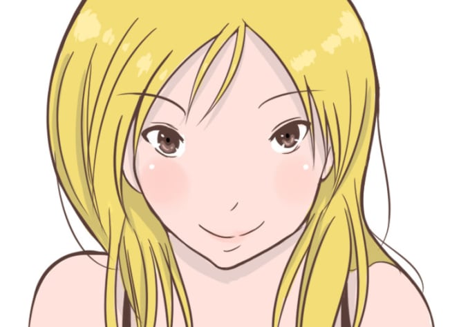 Draw Your Face Anime Style By Shkreika Fiverr