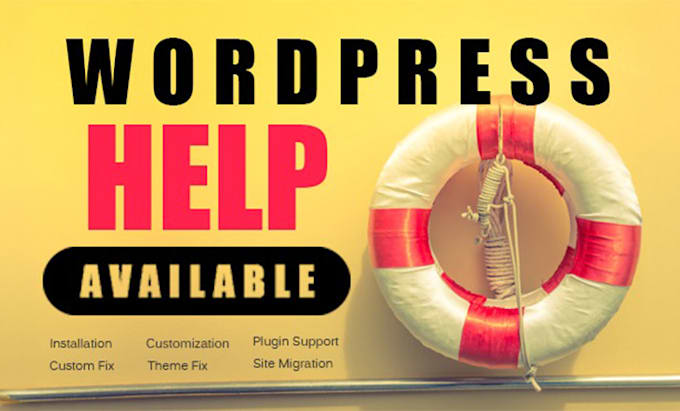 give you wordpress help and fix website errors quickly