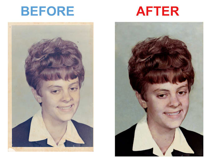 Clean up your old photographs by Benventer Fiverr