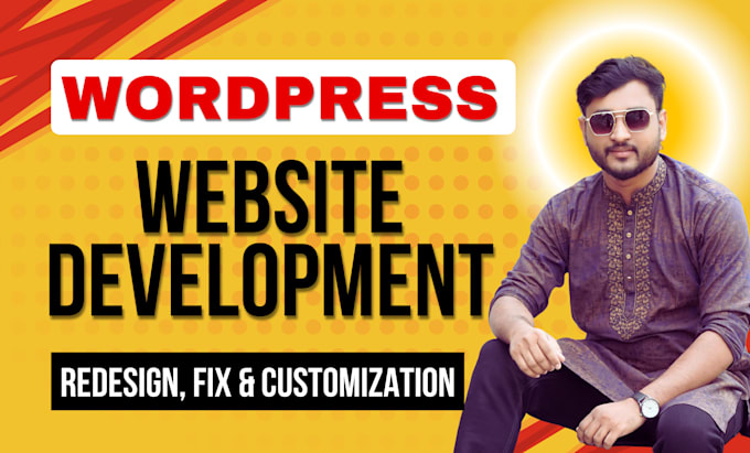 redesign or develop wordpress website, fix and customization