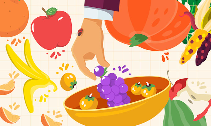 create stunning modern flat design illustration