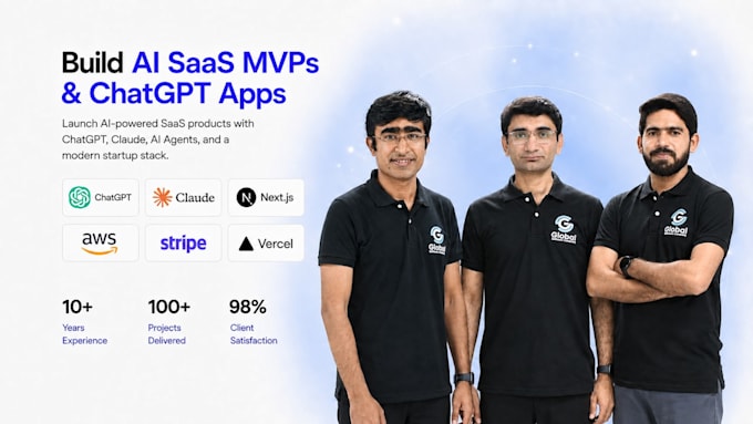 build your ai saas mvp, chatgpt app, or startup product