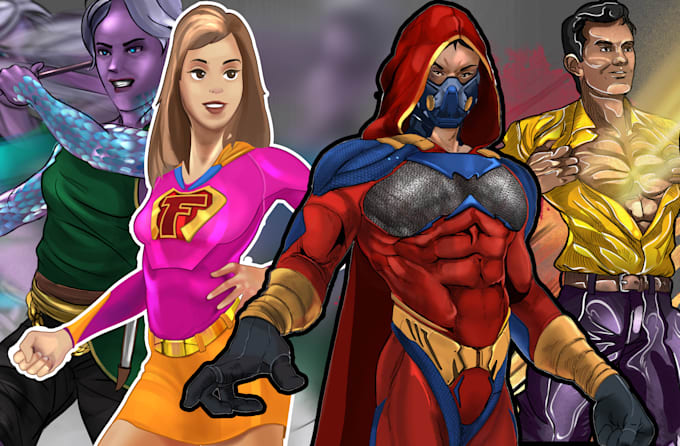 draw characters in comic style