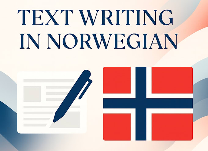 write text content in norwegian