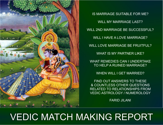 do a match making report using vedic astrology or numerology