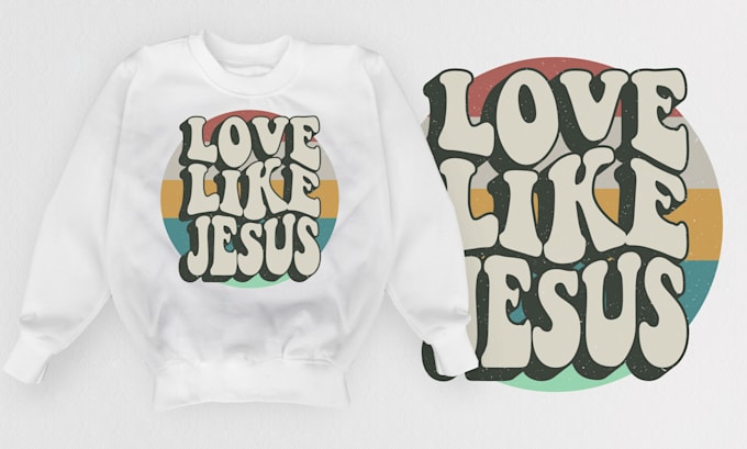 do retro style typography t shirt design
