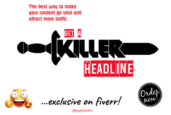 write 25 irresistible headlines,catchphrases and free bonus