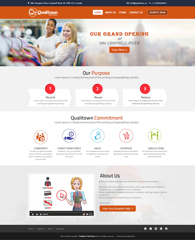 develop and design  website