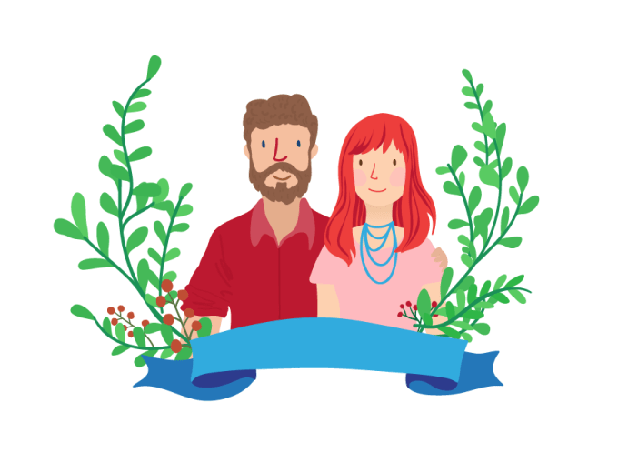 Draw Cute Cartoon Couple By Unicorn Tail Fiverr Cute couple love valentine day. draw cute cartoon couple by