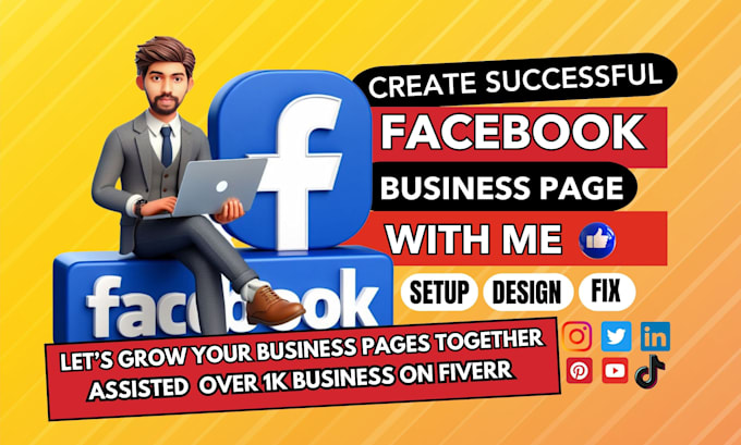 create and setup facebook business page