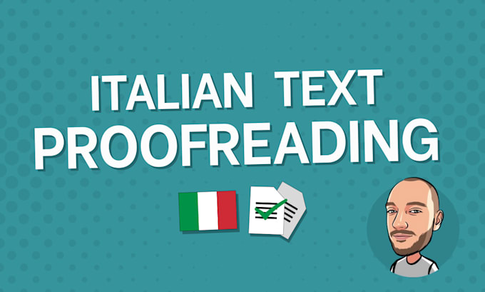 professionally proofread and edit your italian text